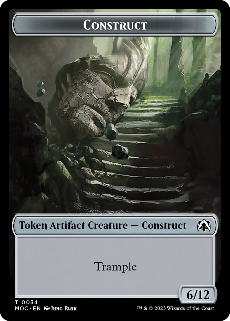 Phyrexian Golem // Construct Double-Sided Token [March of the Machine Commander Tokens] - The Mythic Store | 24h Order Processing