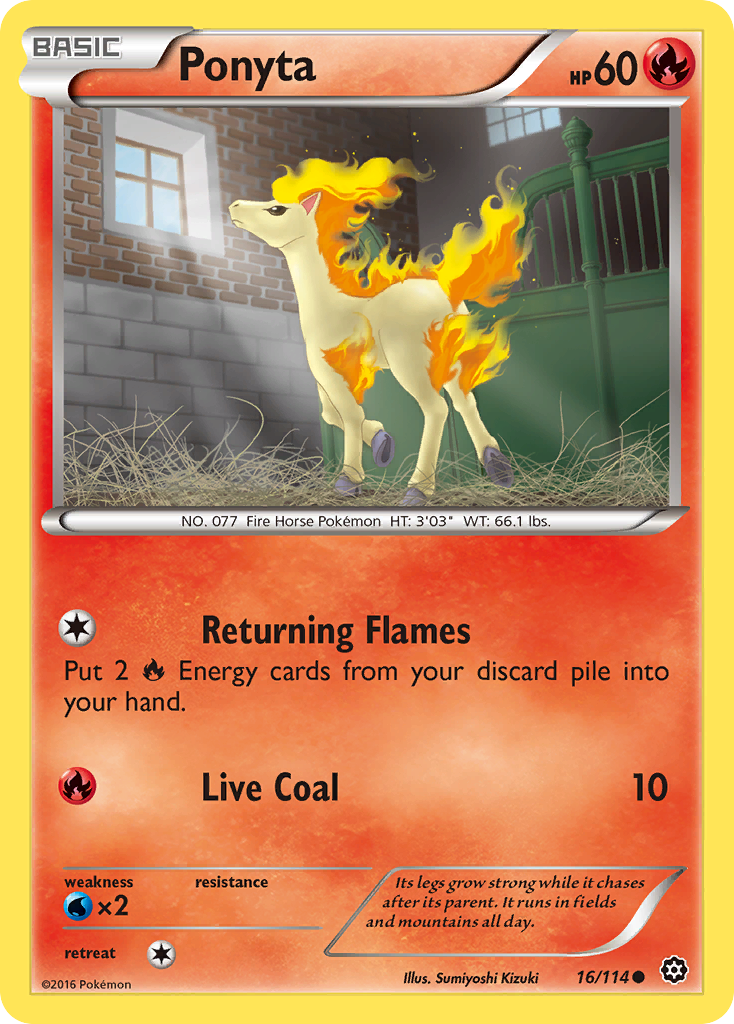 Ponyta (16/114) [XY: Steam Siege] - The Mythic Store | 24h Order Processing