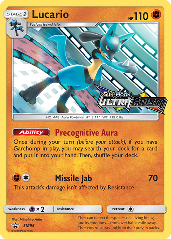 Lucario (SM95) (Prerelease Promo) [Sun & Moon: Black Star Promos] - The Mythic Store | 24h Order Processing