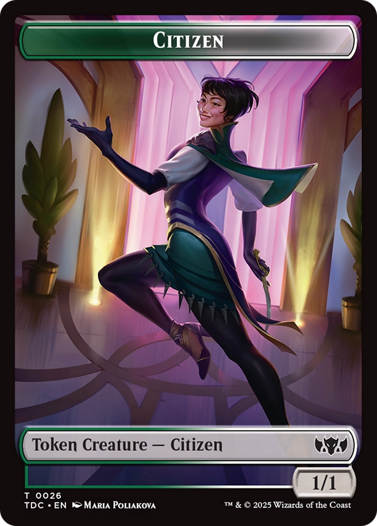 Eldrazi // Citizen Double-Sided Token [Tarkir: Dragonstorm Commander Tokens] - The Mythic Store | 24h Order Processing