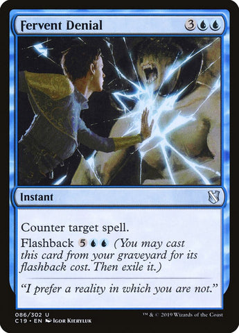Fervent Denial [Commander 2019] - The Mythic Store | 24h Order Processing