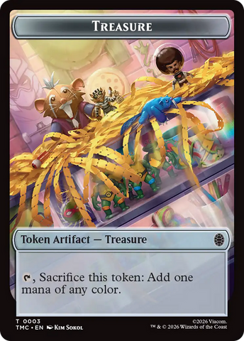 Treasure // Copy Double-Sided Token [Teenage Mutant Ninja Turtles Commander Tokens]