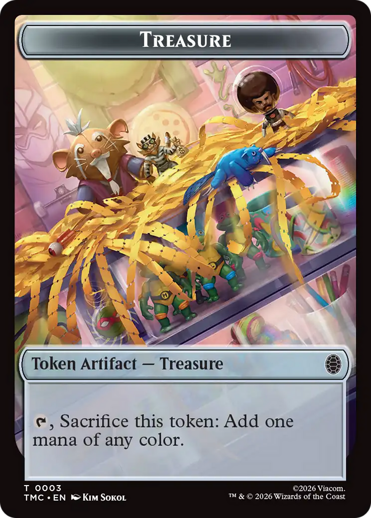 Treasure // Robot Double-Sided Token [Teenage Mutant Ninja Turtles Commander Tokens] - The Mythic Store | 24h Order Processing