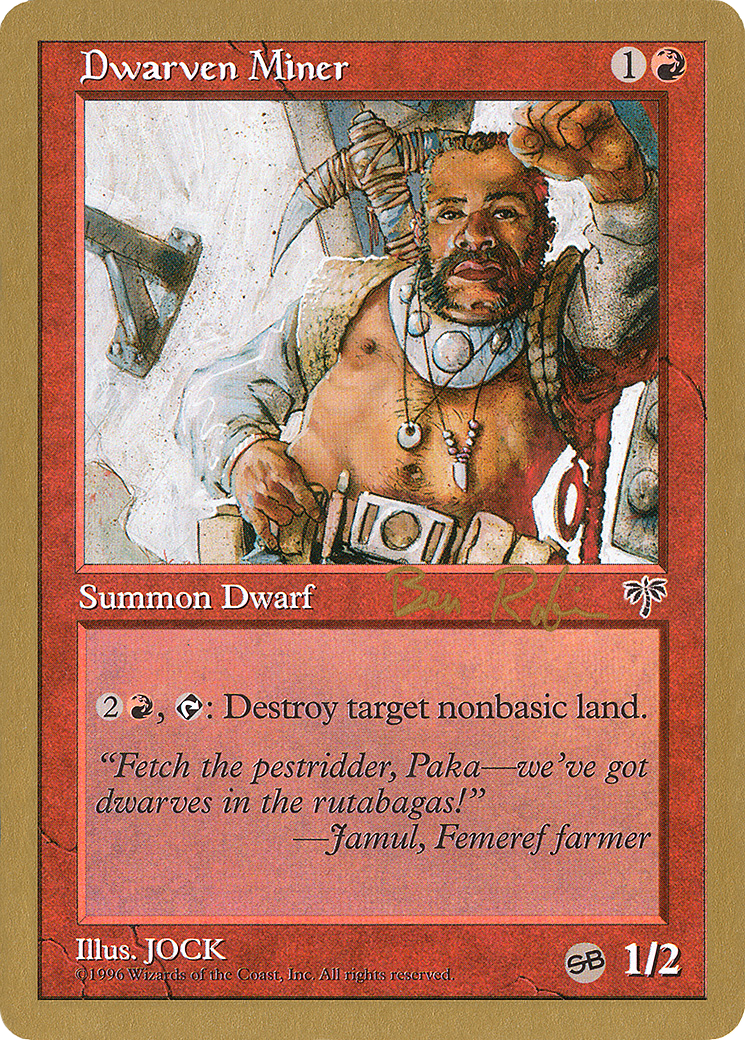 Dwarven Miner (Ben Rubin) (SB) [World Championship Decks 1998] - The Mythic Store | 24h Order Processing