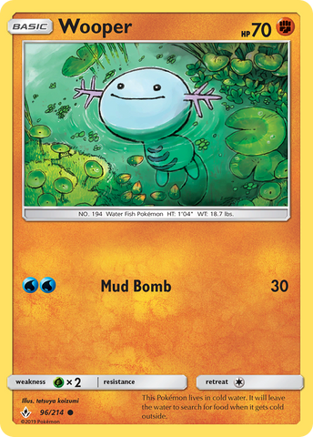 Wooper (96/214) [Sun & Moon: Unbroken Bonds] - The Mythic Store | 24h Order Processing