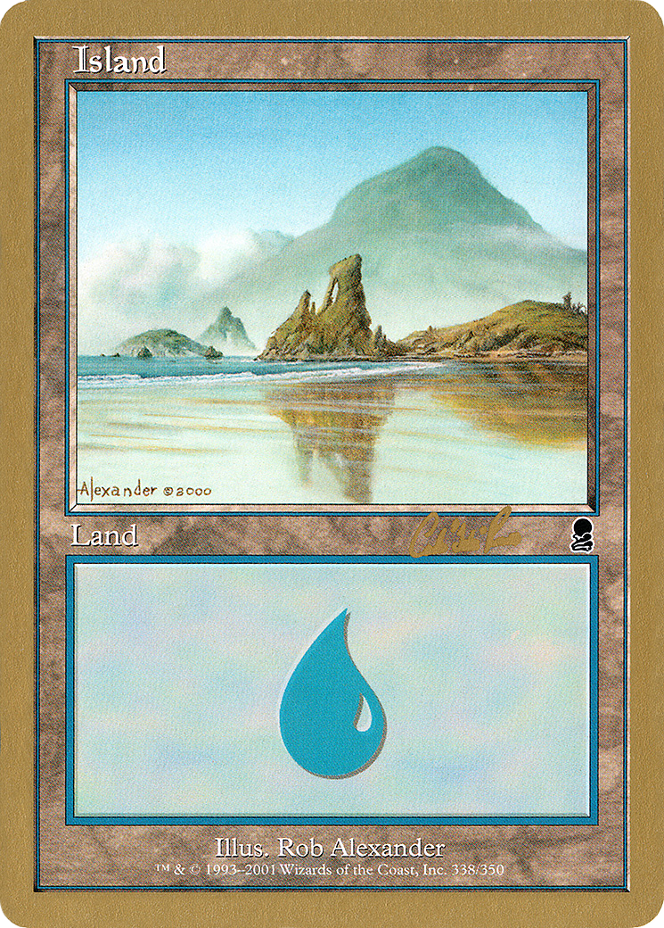 Island (cr338) (Carlos Romao) [World Championship Decks 2002] - The Mythic Store | 24h Order Processing