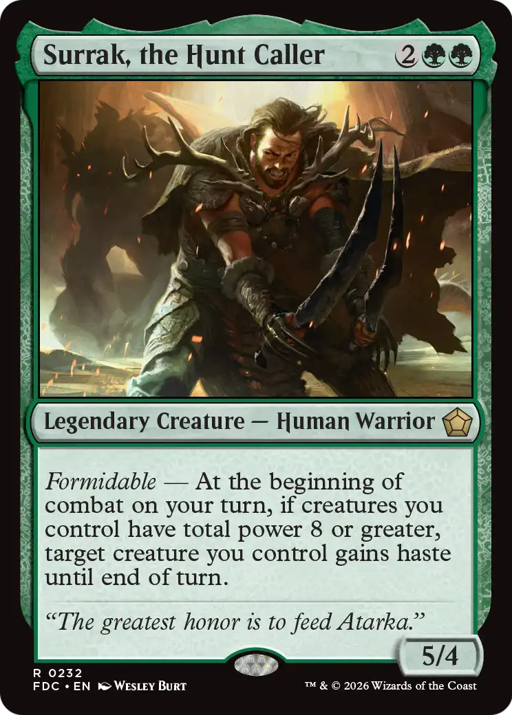 Surrak, the Hunt Caller [Foundations Commander] - The Mythic Store | 24h Order Processing