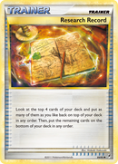 Research Record (84/95) [HeartGold & SoulSilver: Call of Legends] - The Mythic Store | 24h Order Processing