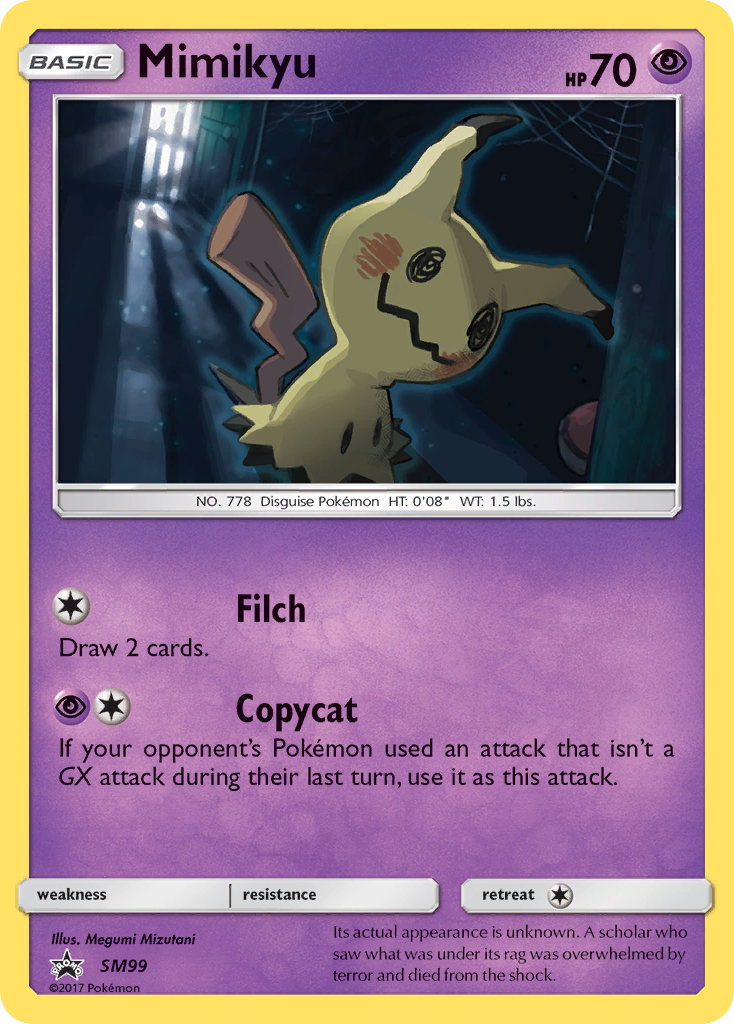 Mimikyu (SM99) [Sun & Moon: Black Star Promos] - The Mythic Store | 24h Order Processing