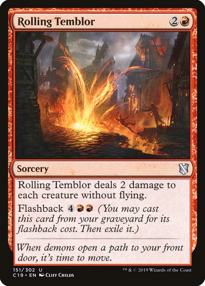 Rolling Temblor [Commander 2019] - The Mythic Store | 24h Order Processing