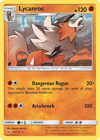 Lycanroc (76/131) [Sun & Moon: Forbidden Light] - The Mythic Store | 24h Order Processing