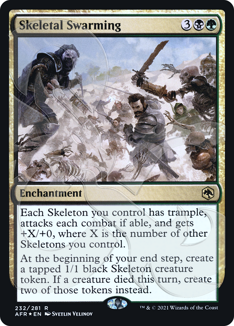 Skeletal Swarming (Ampersand Promo) [Dungeons & Dragons: Adventures in the Forgotten Realms Promos] - The Mythic Store | 24h Order Processing