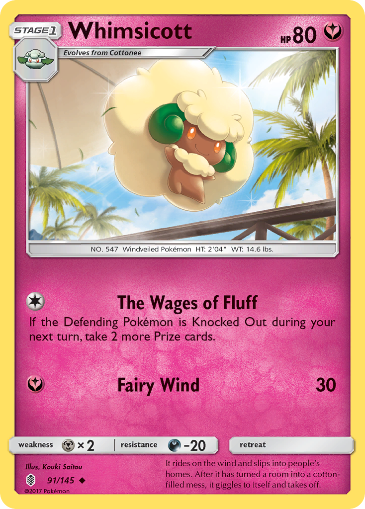 Whimsicott (91/145) [Sun & Moon: Guardians Rising] - The Mythic Store | 24h Order Processing