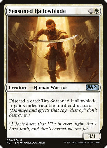 Seasoned Hallowblade [Core Set 2021] - The Mythic Store | 24h Order Processing