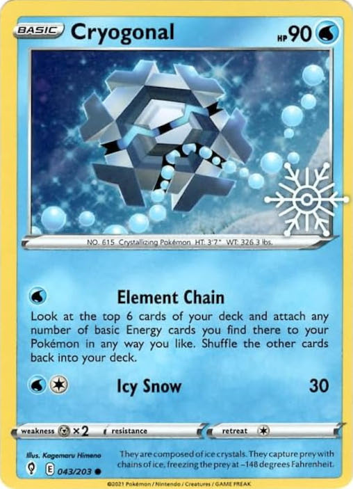 Cryogonal (043/203) (Holiday Calendar) [Sword & Shield: Evolving Skies] - The Mythic Store | 24h Order Processing