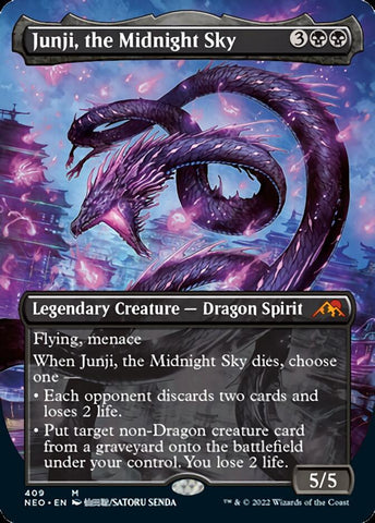 Junji, the Midnight Sky (Borderless Alternate Art) [Kamigawa: Neon Dynasty] - The Mythic Store | 24h Order Processing