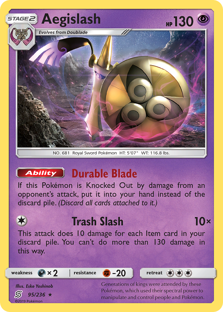 Aegislash (95/236) [Sun & Moon: Unified Minds] - The Mythic Store | 24h Order Processing