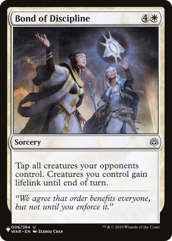 Bond of Discipline [The List] - The Mythic Store | 24h Order Processing