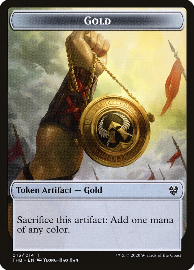 Satyr // Gold Double-Sided Token [Theros Beyond Death Tokens] - The Mythic Store | 24h Order Processing