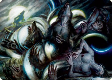 Lunar Rejection Art Card [Innistrad: Crimson Vow Art Series] - The Mythic Store | 24h Order Processing