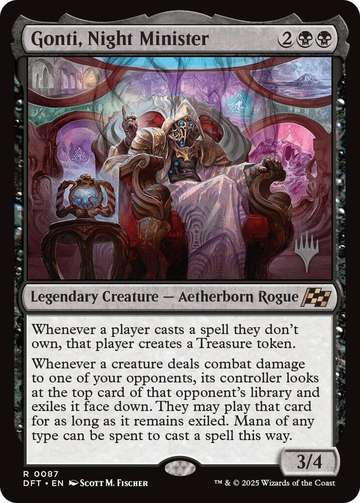 Gonti, Night Minister (Promo Pack) [Aetherdrift Promos] - The Mythic Store | 24h Order Processing