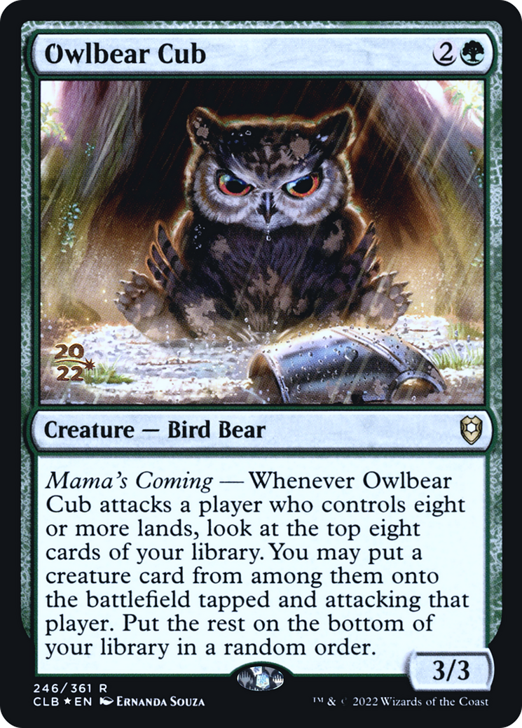 Owlbear Cub [Commander Legends: Battle for Baldur's Gate Prerelease Promos] - The Mythic Store | 24h Order Processing
