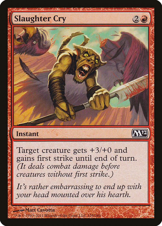 Slaughter Cry [Magic 2012] - The Mythic Store | 24h Order Processing