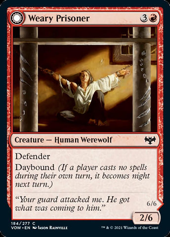 Weary Prisoner // Wrathful Jailbreaker [Innistrad: Crimson Vow] - The Mythic Store | 24h Order Processing