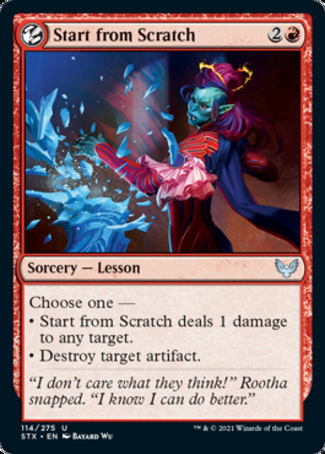 Start from Scratch [Strixhaven: School of Mages] - The Mythic Store | 24h Order Processing
