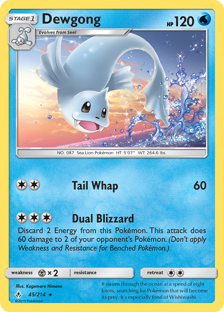 Dewgong (45/214) [Sun & Moon: Unbroken Bonds] - The Mythic Store | 24h Order Processing