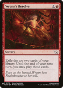 Wrenn's Resolve [The List] - The Mythic Store | 24h Order Processing