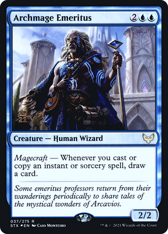 Archmage Emeritus [Strixhaven: School of Mages Prerelease Promos] - The Mythic Store | 24h Order Processing