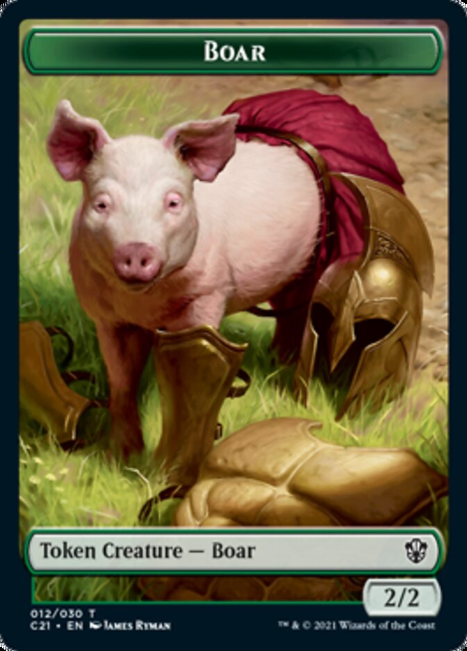 Hydra // Boar Double-Sided Token [Commander 2021 Tokens] - The Mythic Store | 24h Order Processing