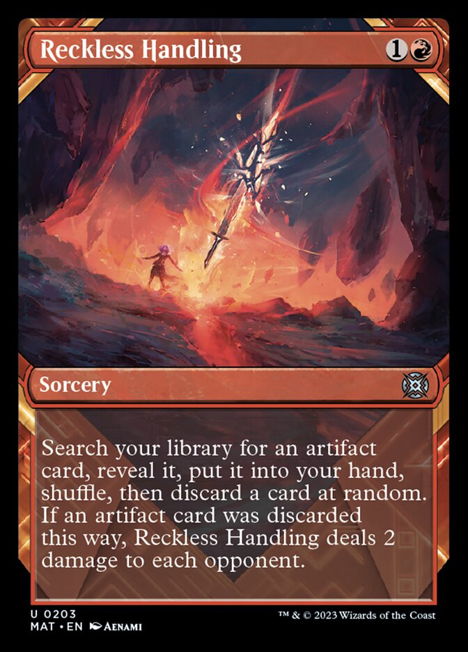 Reckless Handling (Showcase Halo Foil) [March of the Machine: The Aftermath] - The Mythic Store | 24h Order Processing