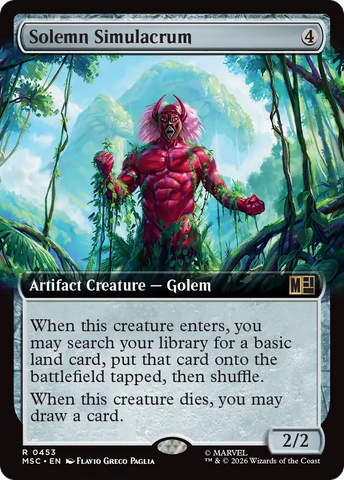 Solemn Simulacrum (Extended Art) [Marvel Super Heroes Commander] - The Mythic Store | 24h Order Processing