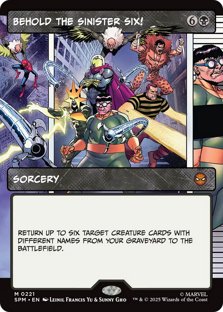 Behold the Sinister Six! (Borderless) [Marvel's Spider-Man] - The Mythic Store | 24h Order Processing