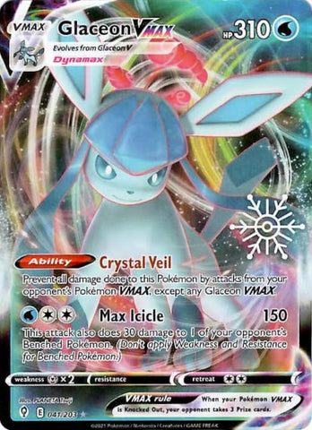 Glaceon VMAX (041/203) (Holiday Calendar) [Sword & Shield: Evolving Skies] - The Mythic Store | 24h Order Processing