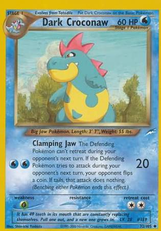 Dark Croconaw (32/105) [Neo Destiny Unlimited] - The Mythic Store | 24h Order Processing