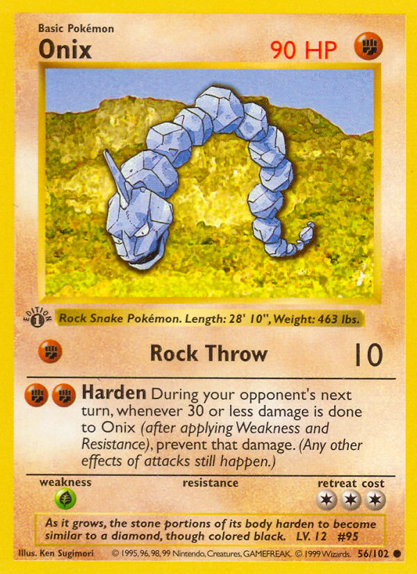 Onix (56/102) (Shadowless) [Base Set 1st Edition] - The Mythic Store | 24h Order Processing