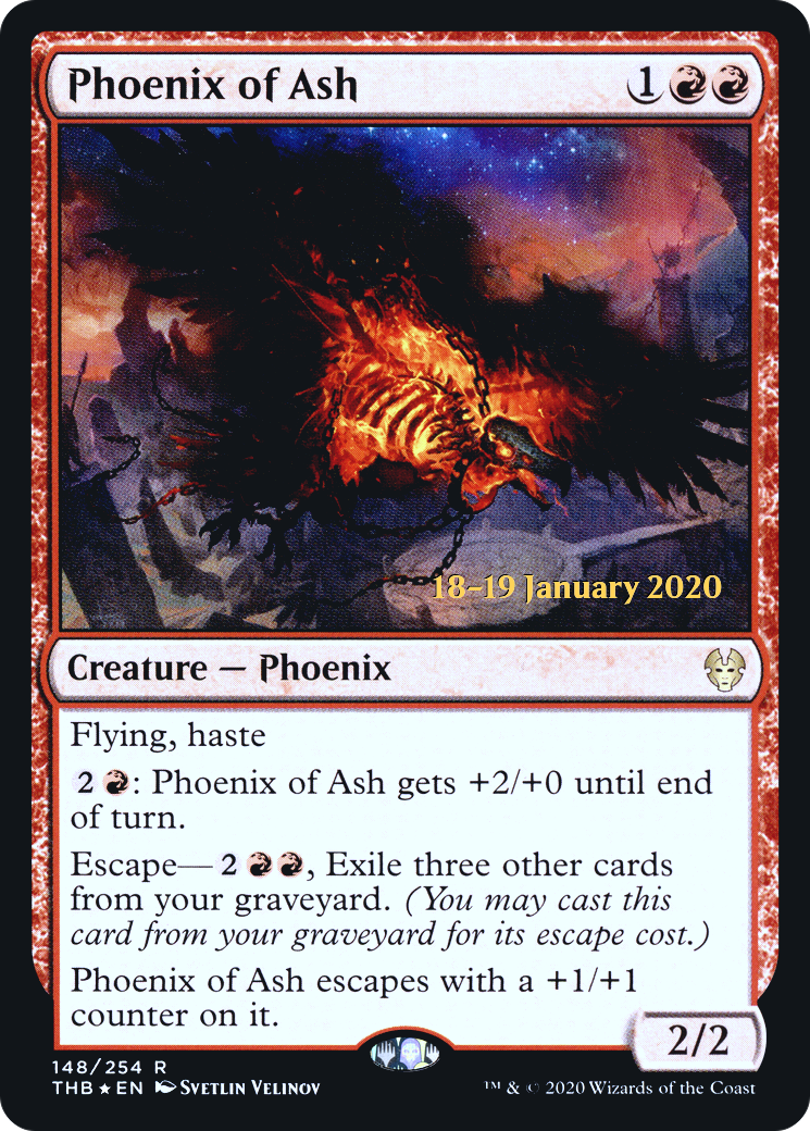 Phoenix of Ash [Theros Beyond Death Prerelease Promos] - The Mythic Store | 24h Order Processing