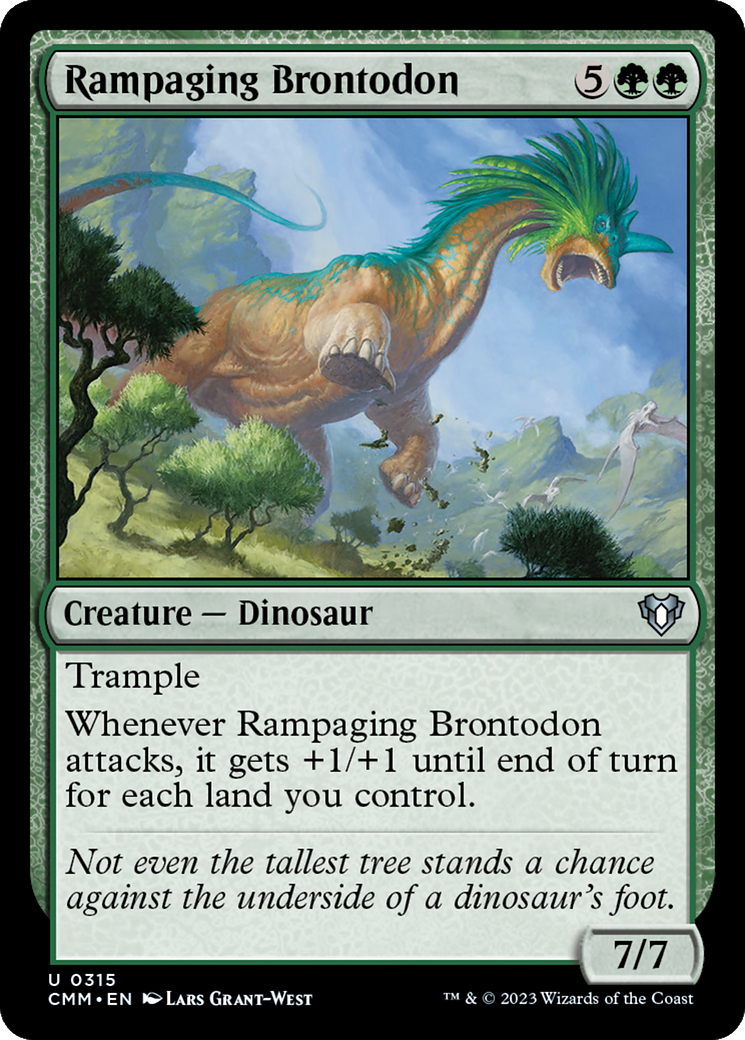 Rampaging Brontodon [Commander Masters] - The Mythic Store | 24h Order Processing