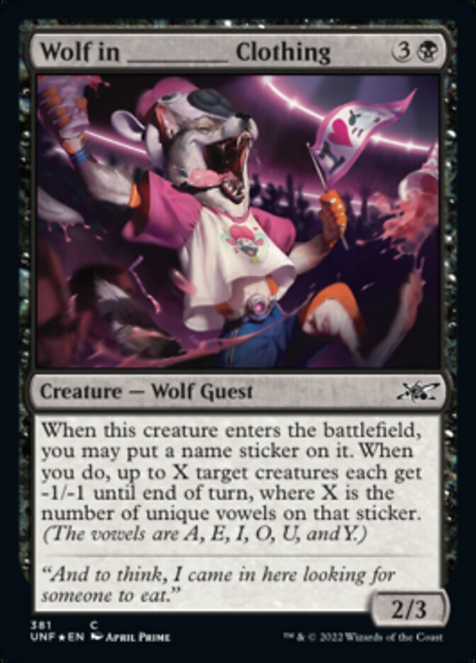 Wolf in _____ Clothing (Galaxy Foil) [Unfinity] - The Mythic Store | 24h Order Processing