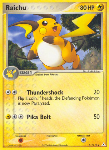 Raichu (51/110) [EX: Holon Phantoms] - The Mythic Store | 24h Order Processing