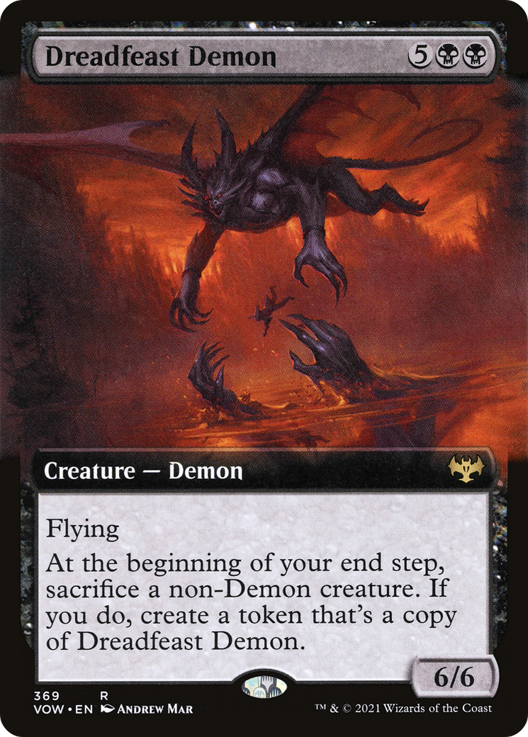 Dreadfeast Demon (Extended Art) [Innistrad: Crimson Vow] - The Mythic Store | 24h Order Processing