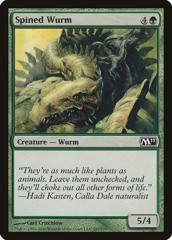 Spined Wurm [Magic 2011] - The Mythic Store | 24h Order Processing