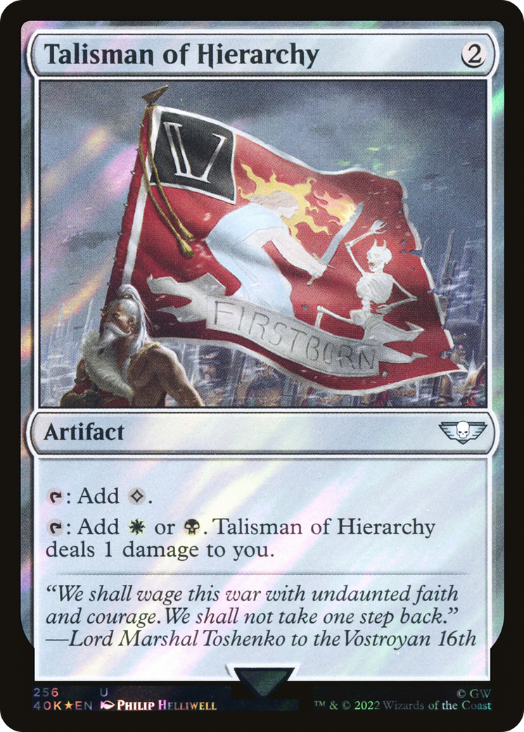 Talisman of Hierarchy (Surge Foil) [Warhammer 40,000] - The Mythic Store | 24h Order Processing