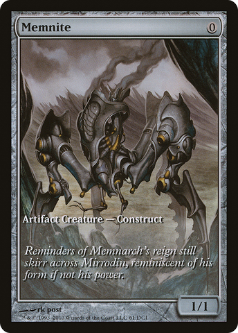 Memnite (Game Day) (Extended Art) [Scars of Mirrodin Promos] - The Mythic Store | 24h Order Processing