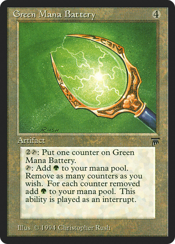 Green Mana Battery [Legends] - The Mythic Store | 24h Order Processing