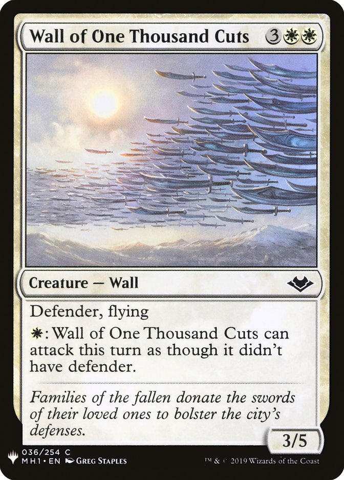 Wall of One Thousand Cuts [Mystery Booster] - The Mythic Store | 24h Order Processing