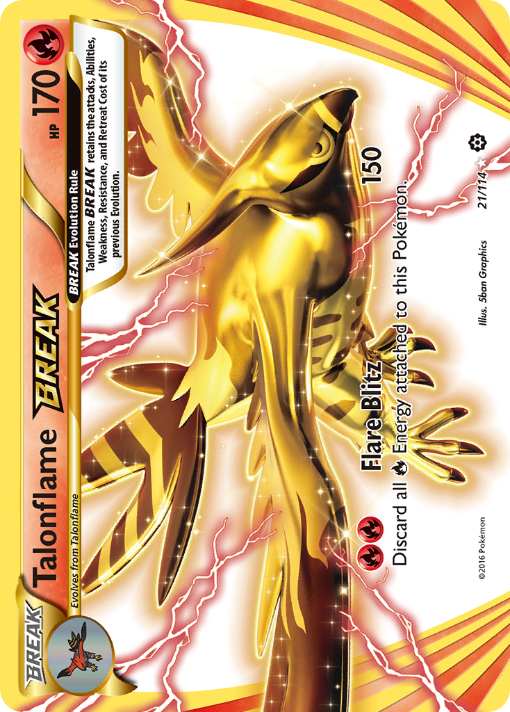 Talonflame BREAK (21/114) [XY: Steam Siege] - The Mythic Store | 24h Order Processing